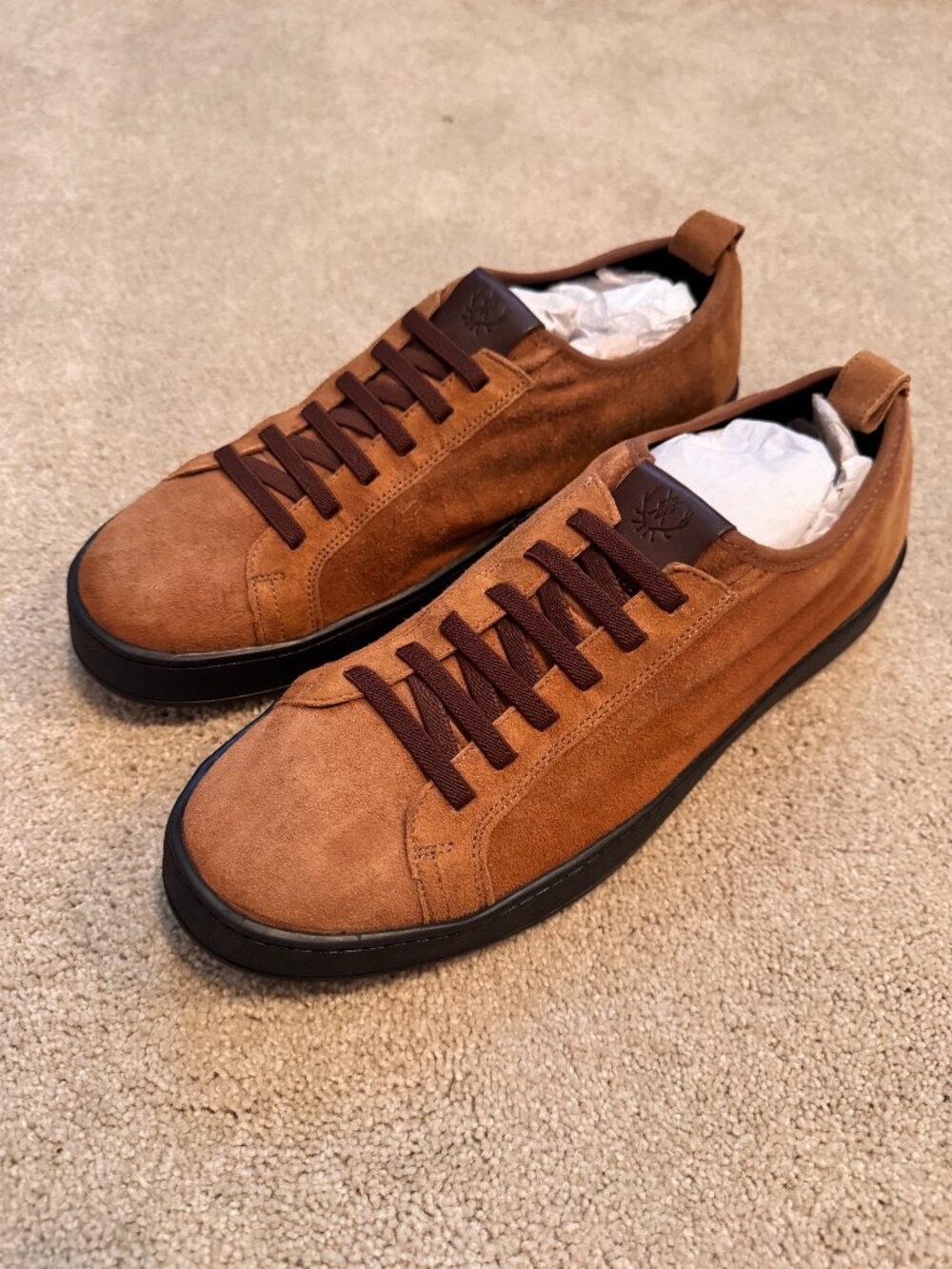 Martin Dingman MD Signature Sneaker Tobacco Suede Men's 10 Water Repellent